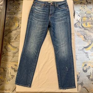 Madewell High Rise Slim Boyjean Milton Wash sz28